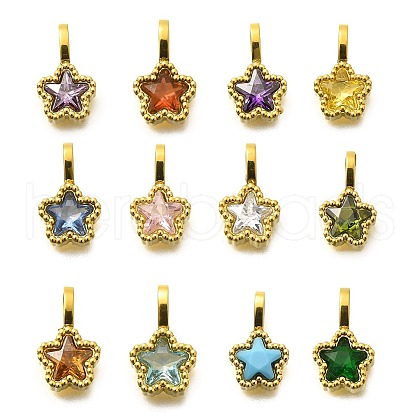 304 Stainless Steel Rhinestone Pendants STAS-M109-07G-1