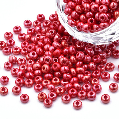 6/0 Czech Opaque Glass Seed Beads SEED-N004-003D-19-1