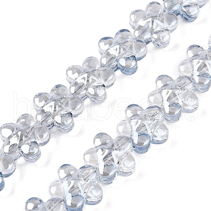 Electroplate Glass Beads Strands EGLA-T028-02H-1