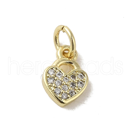 Real 18K Gold Plated Brass Pave Cubic Zirconia Pendants KK-M283-08E-01-1