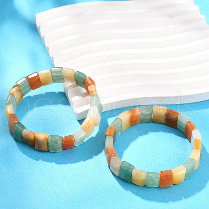 Natural Mixed Gemstone Beaded Stretch Bracelets for Women Men BJEW-M049-18A-1