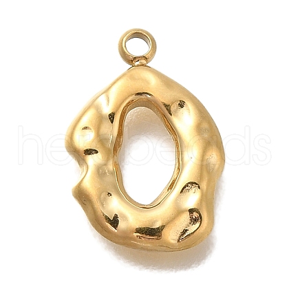 Ion Plating(IP) 304 Stainless Steel Charms STAS-P371-033G-1