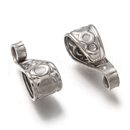 Non-Tarnish 304 Stainless Steel Snap on Bails STAS-P263-02P-1