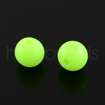 Fluorescent Acrylic Beads MACR-R517-8mm-02-1