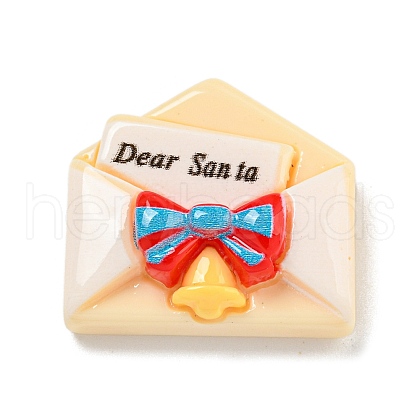 Christmas Opaque Resin Decoden Cabochons RESI-U006-04I-1