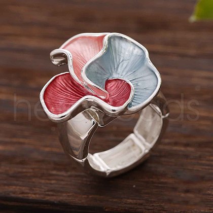Zinc Alloy & Enamel Finger Rings for Women FS-WG84CD9-05-1