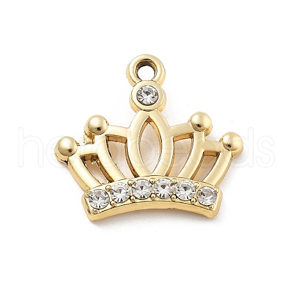 Alloy Rhinestone Pendants FIND-U026-19G-1