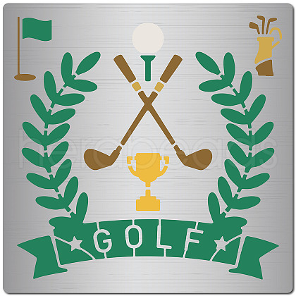 Golf Theme Stainless Steel Metal Cutting Dies Stencils DIY-WH0238-171-1