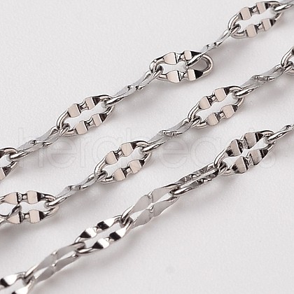 Tarnish Resistant 304 Stainless Steel Cable Chains CHS-L015-27-1