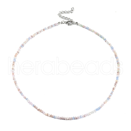 Bling Glass Beaded Necklace for Women NJEW-PH01492-07-1