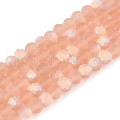 Transparent Glass Beads Strands EGLA-A044-T4mm-MB21-1