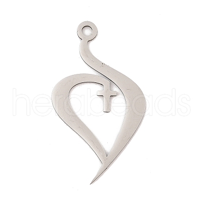 304 Stainless Steel Pendants STAS-Z109-04P-1