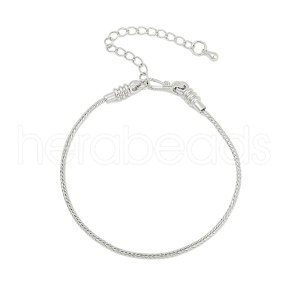 Brass Wheat Chains Bracelets BJEW-C085-02P-1