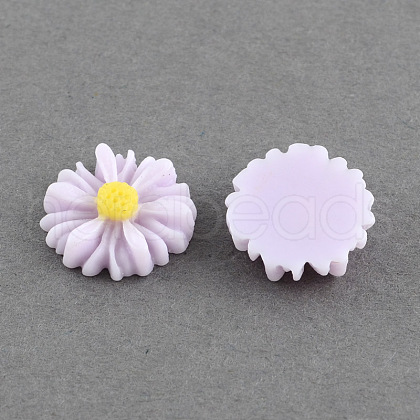 Flatback Hair & Costume Accessories Ornaments Resin Flower Daisy Decoden Cabochons CRES-Q101-03-1-1