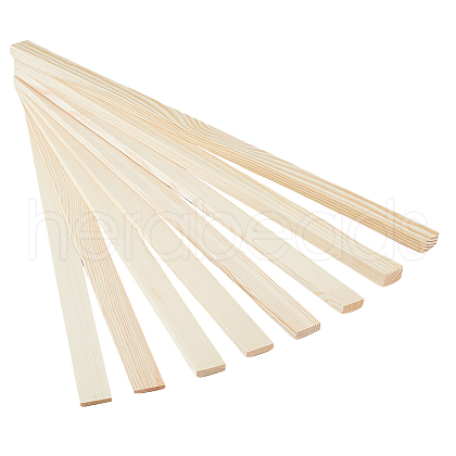 DICOSMETIC 8Pcs 4 Styles Wood Rolling Mud Stick Guides WOOD-DC0001-20-1