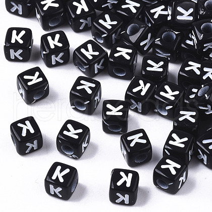 Opaque Acrylic Beads SACR-N002-01K-1