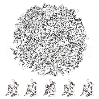 Unicraftale 60Pcs Tibetan Style Alloy Pendants TIBEP-UN0001-15-1