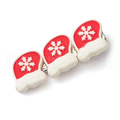 Christmas Theme Resin Alligator Hair Clips PHAR-JH00111-1
