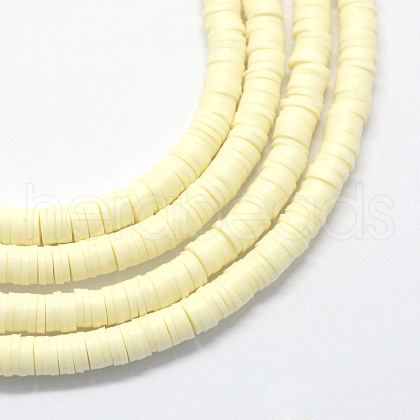 Handmade Polymer Clay Beads CLAY-R067-6.0mm-A21-1