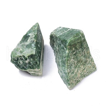 Rough Raw Natural Green Spot Jasper Bead G-C231-14-1