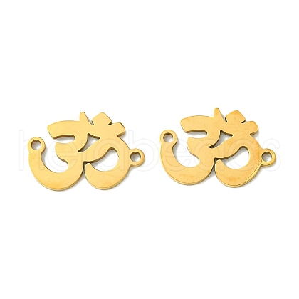 201 Stainless Steel Connector Charms STAS-U003-04G-1