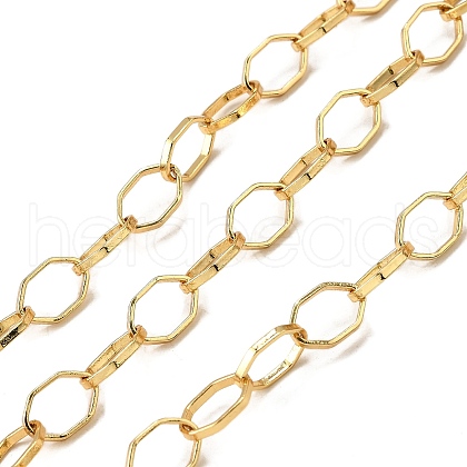Brass Polygon Link Chains CHC-C014-02B-G-1