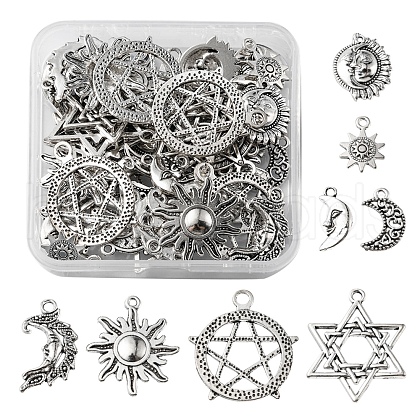 48Pcs 8 Style Tibetan Style Alloy Fruit Charms TIBEP-FS0001-12-1