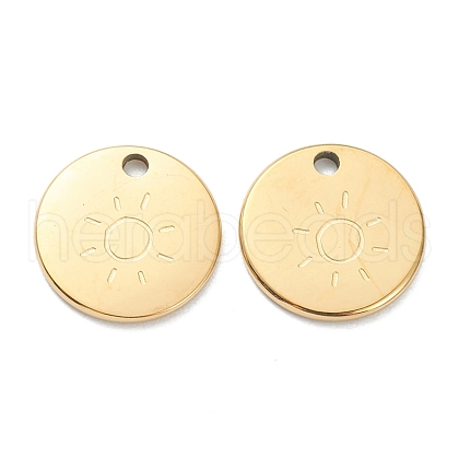 Ion Plating(IP) 304 Stainless Steel Charms STAS-P280-09G-1