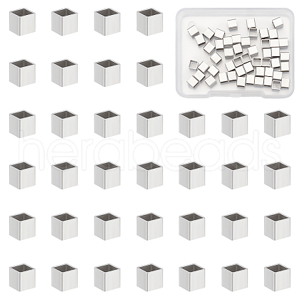 Unicraftale 50Pcs 304 Stainless Steel European Beads FIND-UN0061-09-1