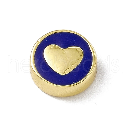 Brass Enamel Beads KK-F814-06G-03-1