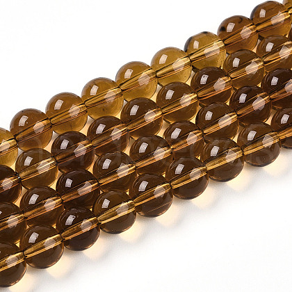 Transparent Glass Beads Strands GLAA-T032-T8mm-23-1