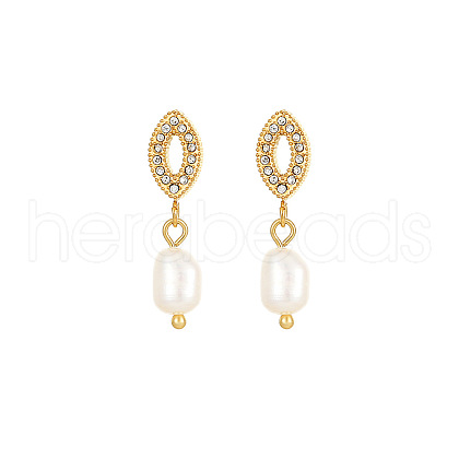 Mother's Day Jewellery Stainless Steel Earrings with Pearl NB4152-3-1