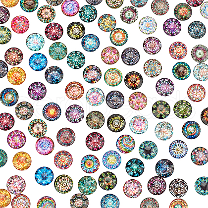 Glass Cabochons GLAA-WH0022-64A-1
