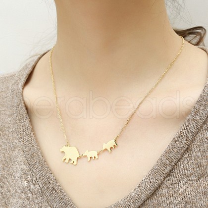 304 Stainless Steel Pendant Necklaces for Women FS-WGD2842-03-1
