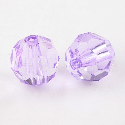 Transparent Acrylic Beads PL505Y-15-1