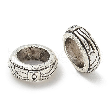 Tibetan Style Alloy European Beads TIBE-P003-32AS-1