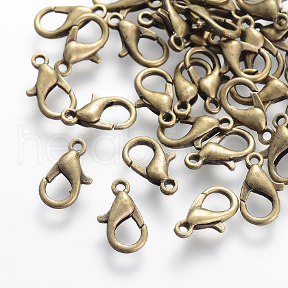Zinc Alloy Lobster Claw Clasps J0APW071-AB-FF-1