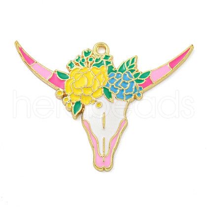 Alloy Enamel Pendants FIND-Z049-02A-01G-1