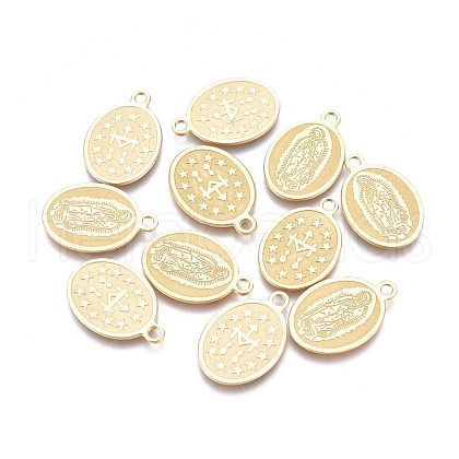 Ion Plating(IP) 304 Stainless Steel Charms STAS-L247-019G-1