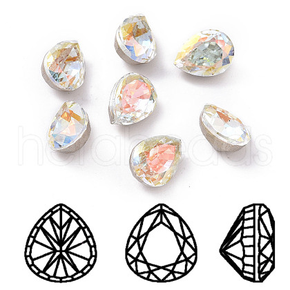 K9 Glass Rhinestone Cabochons RGLA-A025-02A-001LA-1