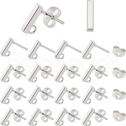 Unicraftale 304 Stainless Steel Stud Earring Findings STAS-UN0019-62P-1