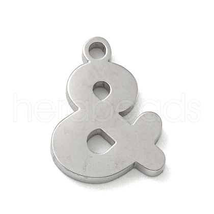 304 Stainless Steel Pendants STAS-M067-02A-P-1