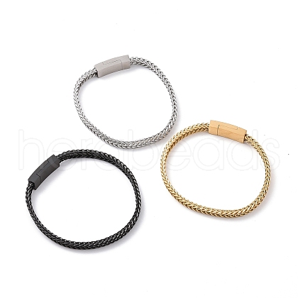 304 Stainless Steel Chain Bracelets BJEW-P278-06-1