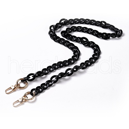 Acrylic Curb Chains Bag Straps FIND-WH0082-79C-1