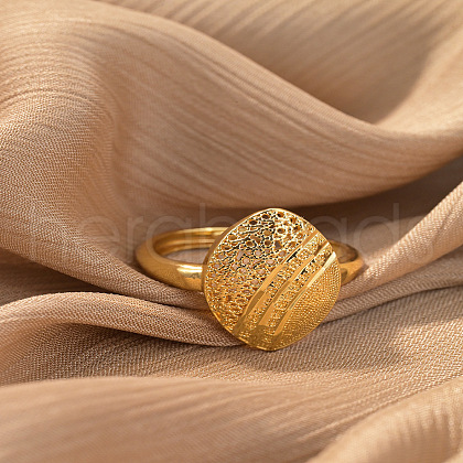 Brass Adjustable Finger Rings for Women FS-WG2B5D6-01-1