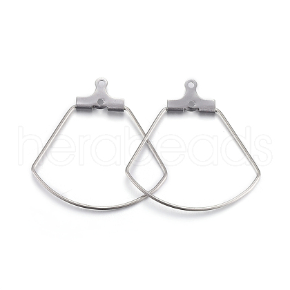 Tarnish Resistant 304 Stainless Steel Pendants STAS-F191-08P-1