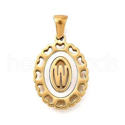 Golden 304 Stainless Steel Pendants STAS-K300-02G-W-1