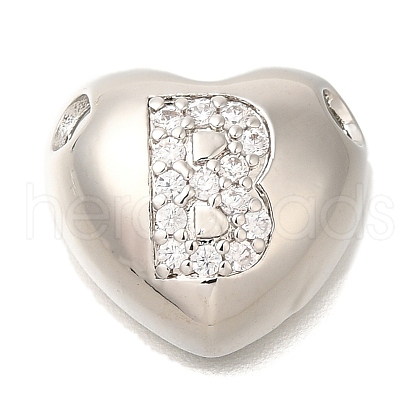 Rack Plating Brass Micro Pave Cubic Zirconia Pendants KK-I722-04P-B-1