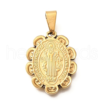 201 Stainless Steel Pendants STAS-Q344-09C-G-1