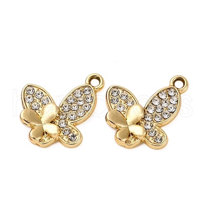 Alloy Rhinestone Pendants PALLOY-S052-02G-B-1
